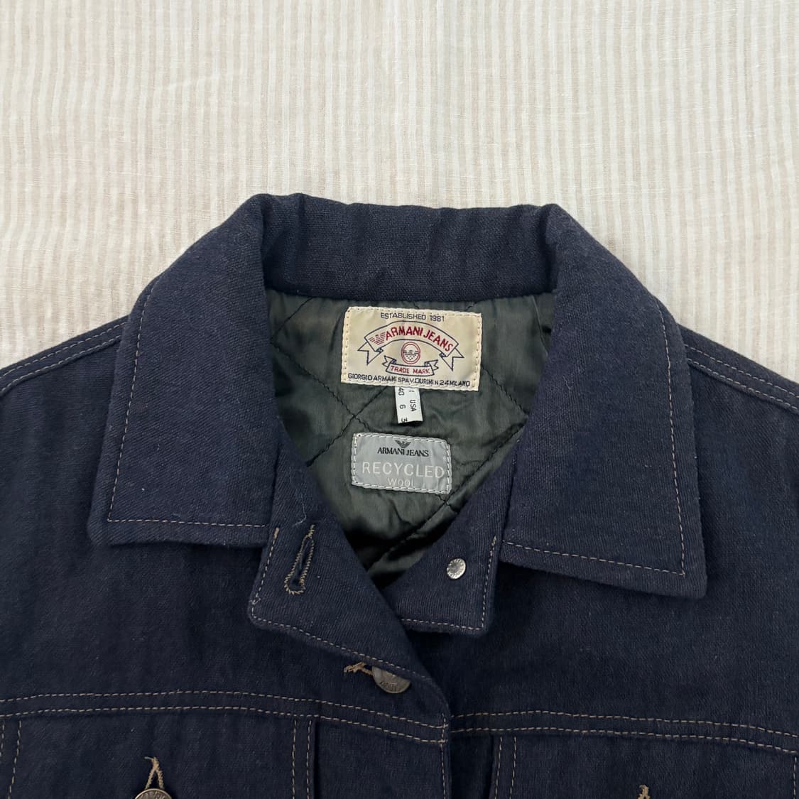  ▫️Armani Jeans Wool Trucker Jacket 상품이미지7