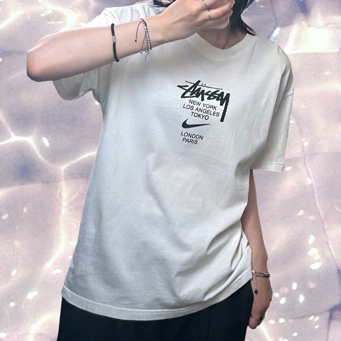 나이키 스투시 월트투어 반팔 티셔츠 화이트 나투시 L  상품이미지2