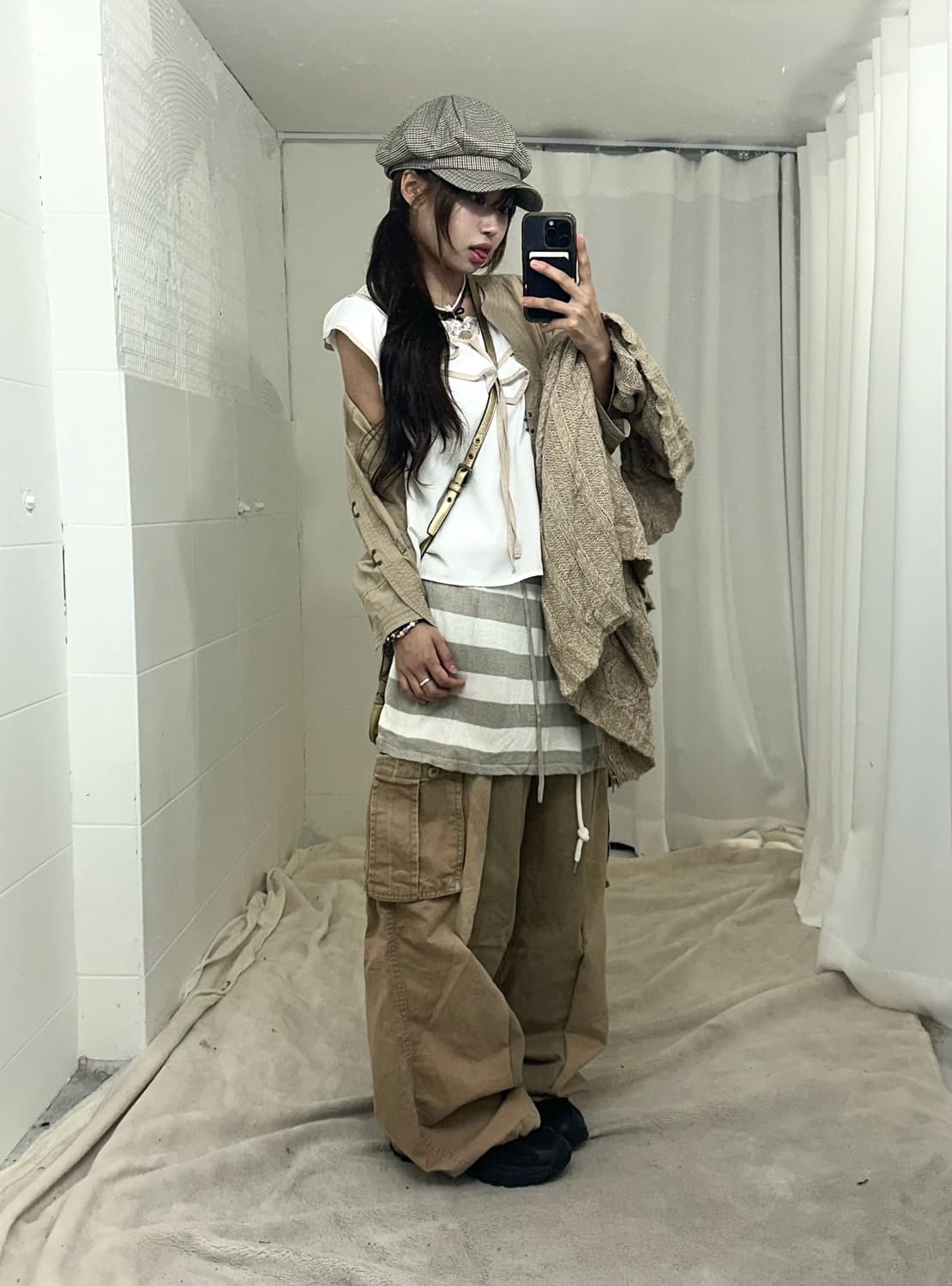 베이지 너드 니혼진 모리 러힙 코디세트 상품이미지4