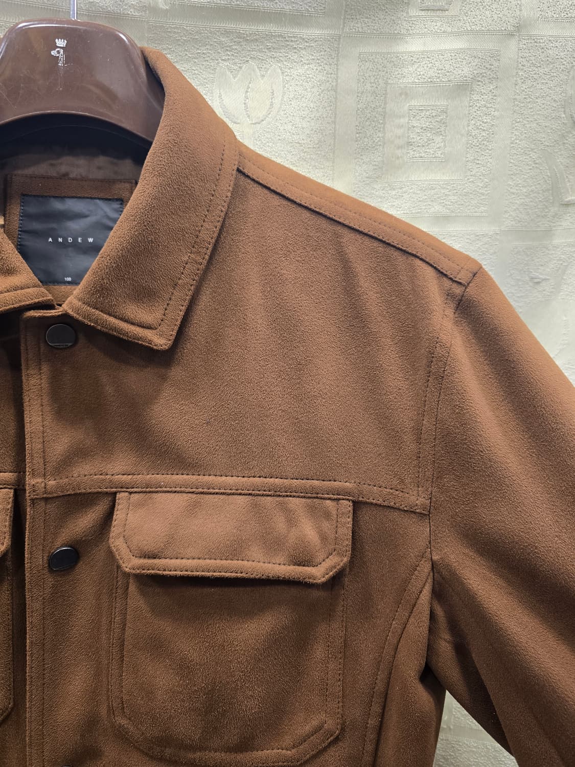 앤드류 ANDEW 남성 스웨이드 자켓 100 사이즈 상품이미지3