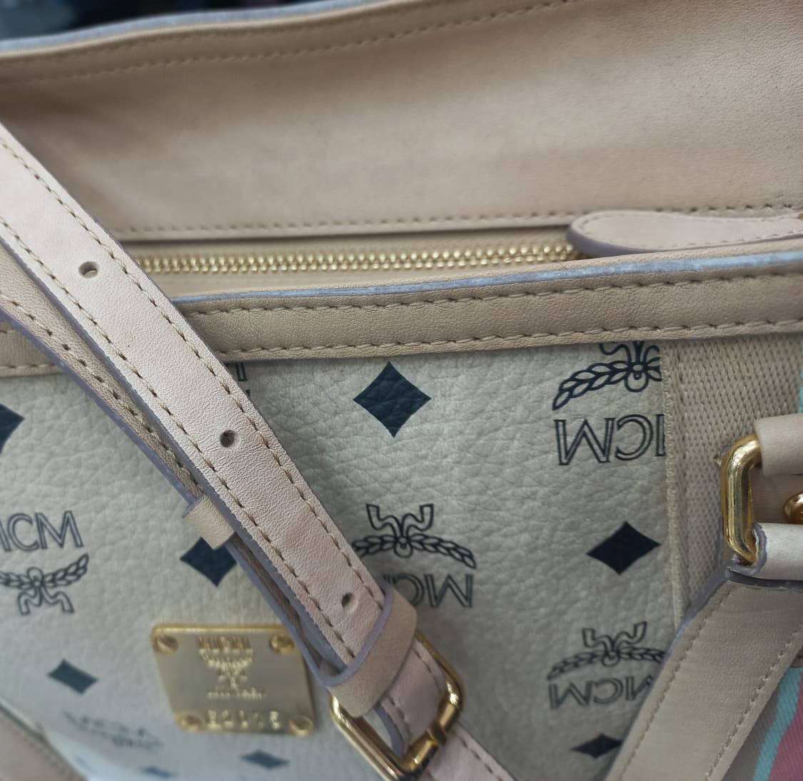 MCM 로고 토트백 겸 숄더백 상품이미지10