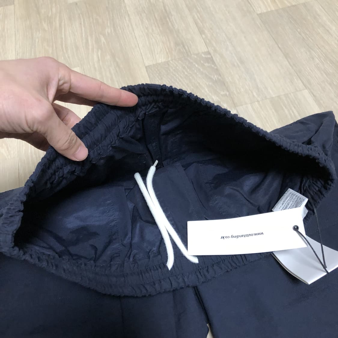 (M) 새상품 아웃스탠딩 OUTSTANDING 퍼티그 스트링 쇼츠 네이비 상품이미지5