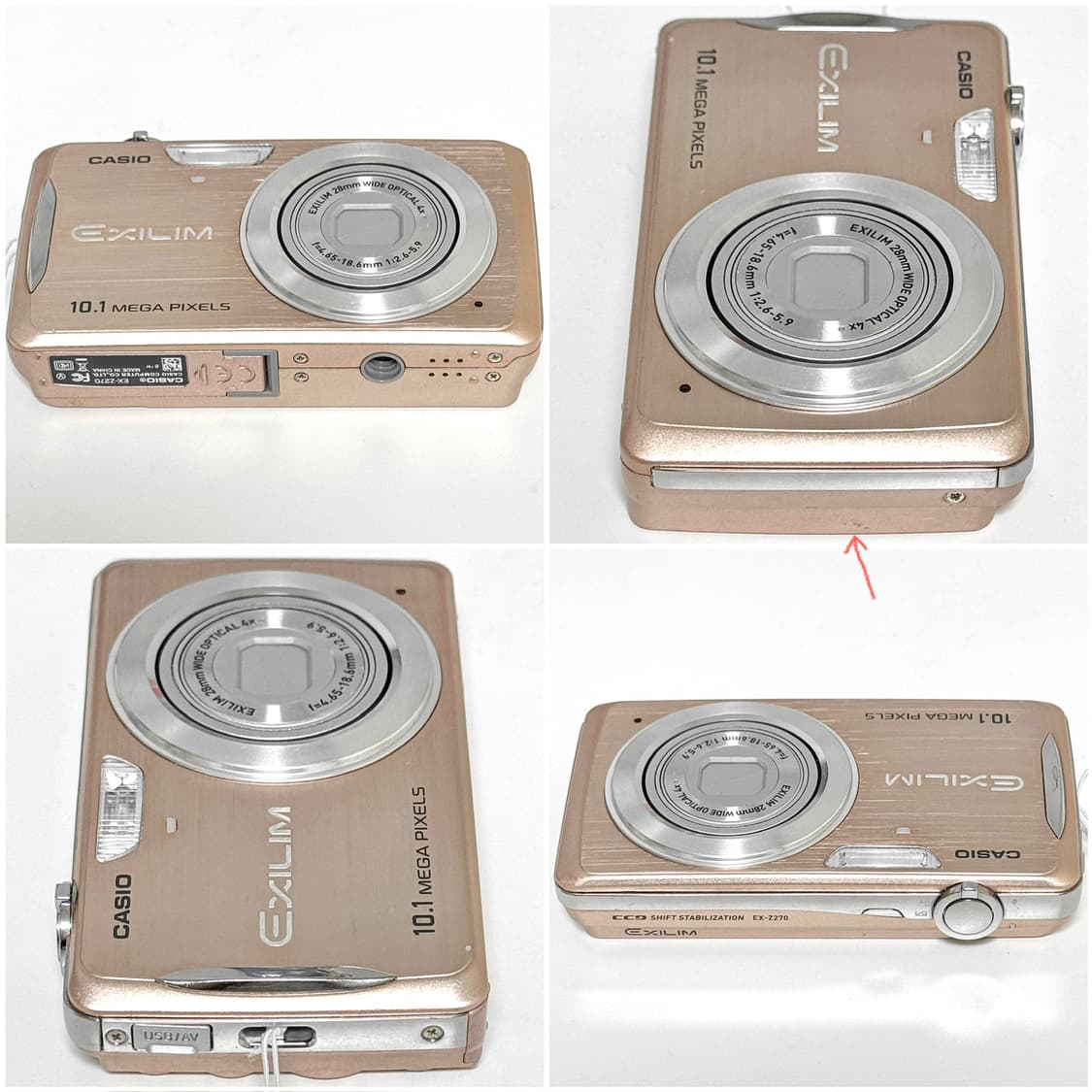 카시오 엑슬림 Z270 로즈골드 빈티지디카 상품이미지6
