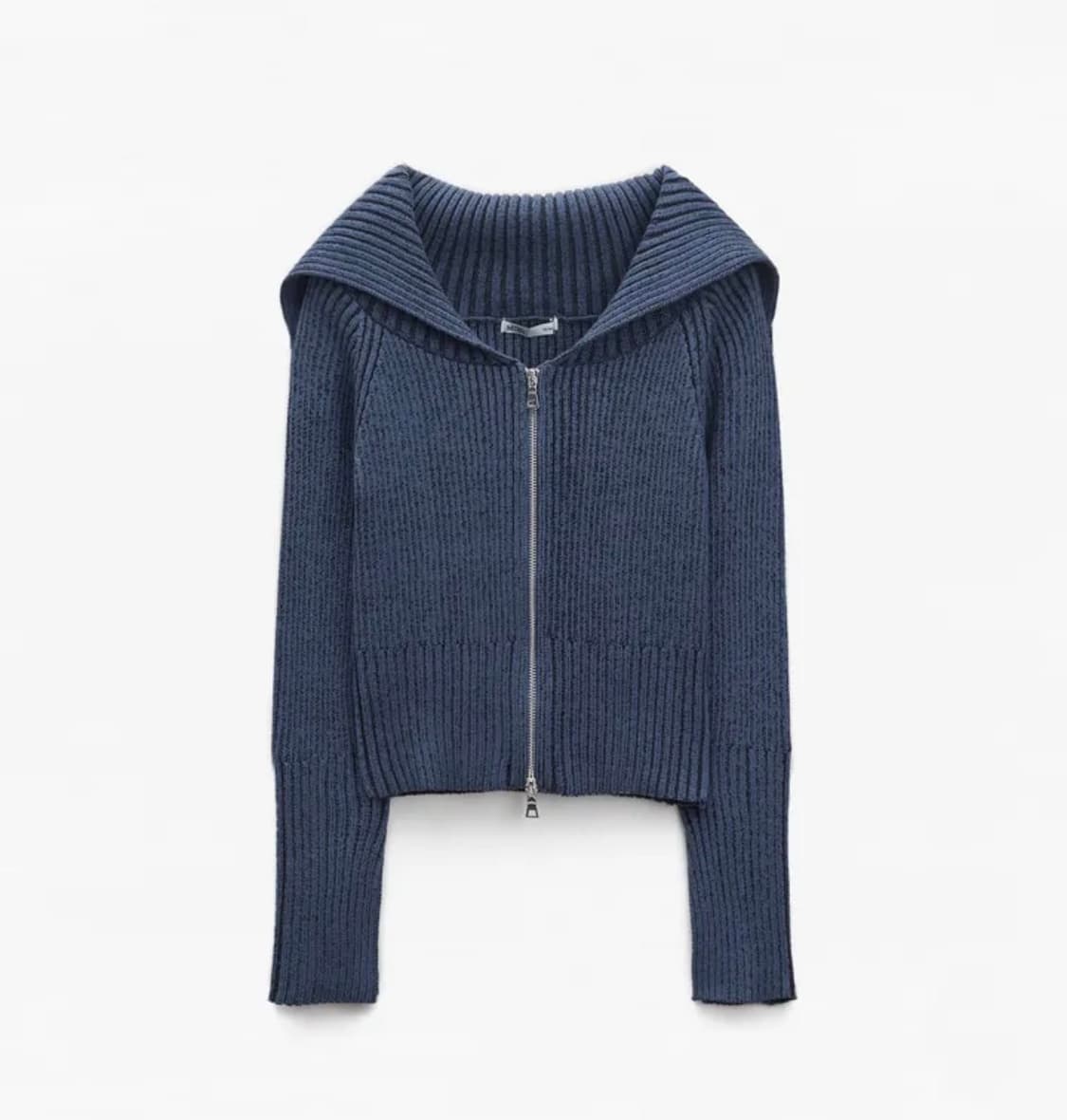 투톤 세일러 카라 집업 가디건  상품이미지1