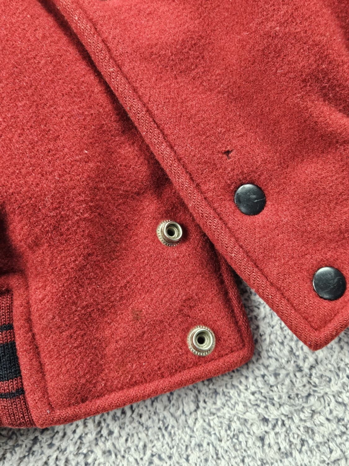 90's 게스 1955 투어링 배색 바시티 자켓 (100) / 10170 상품이미지7