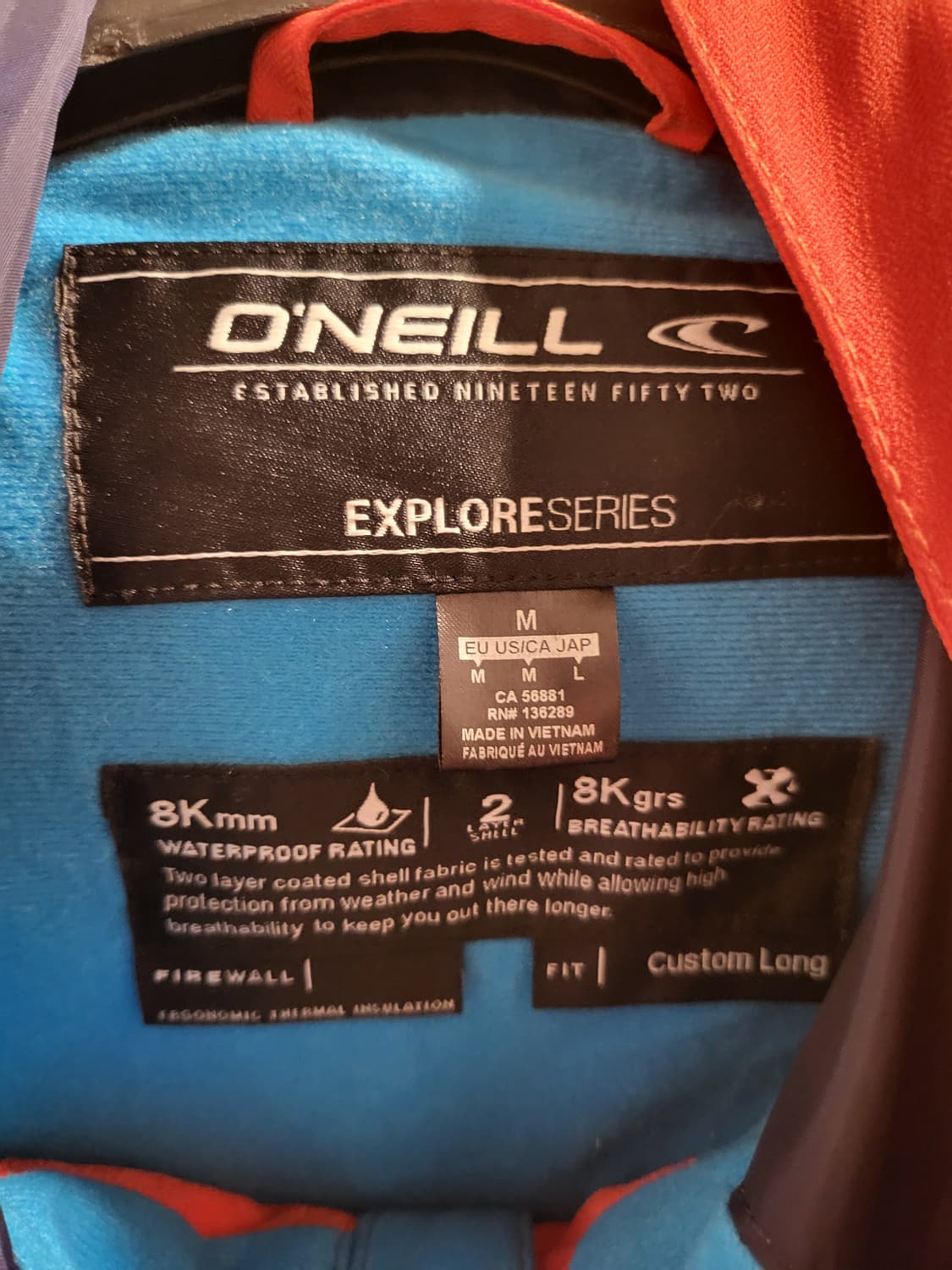 O'Neill 오닐 스키보드복 자켓 상품이미지4