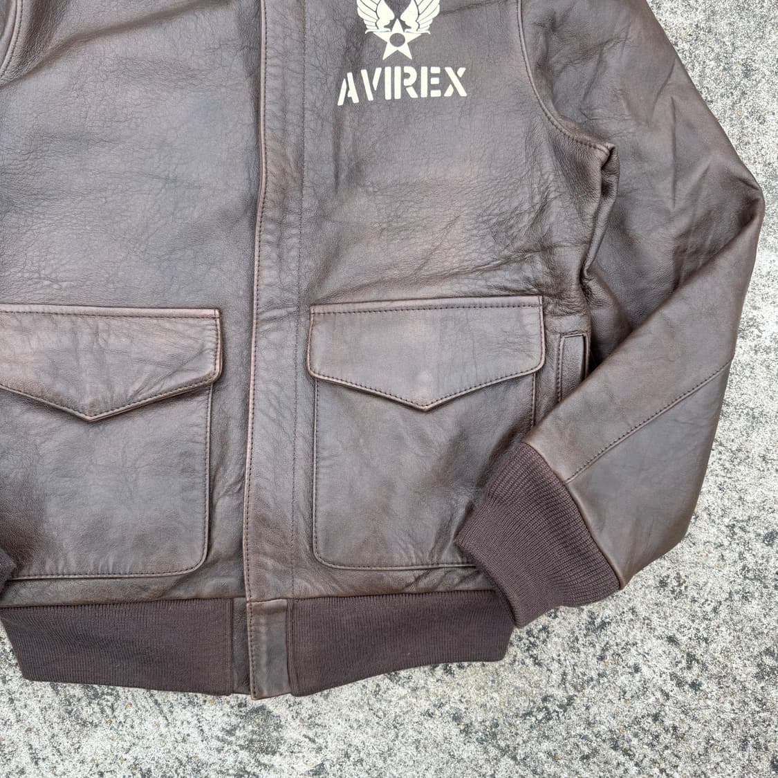 [L] Avirex 아비렉스 핀업걸 A-2 레더 자켓 상품이미지4