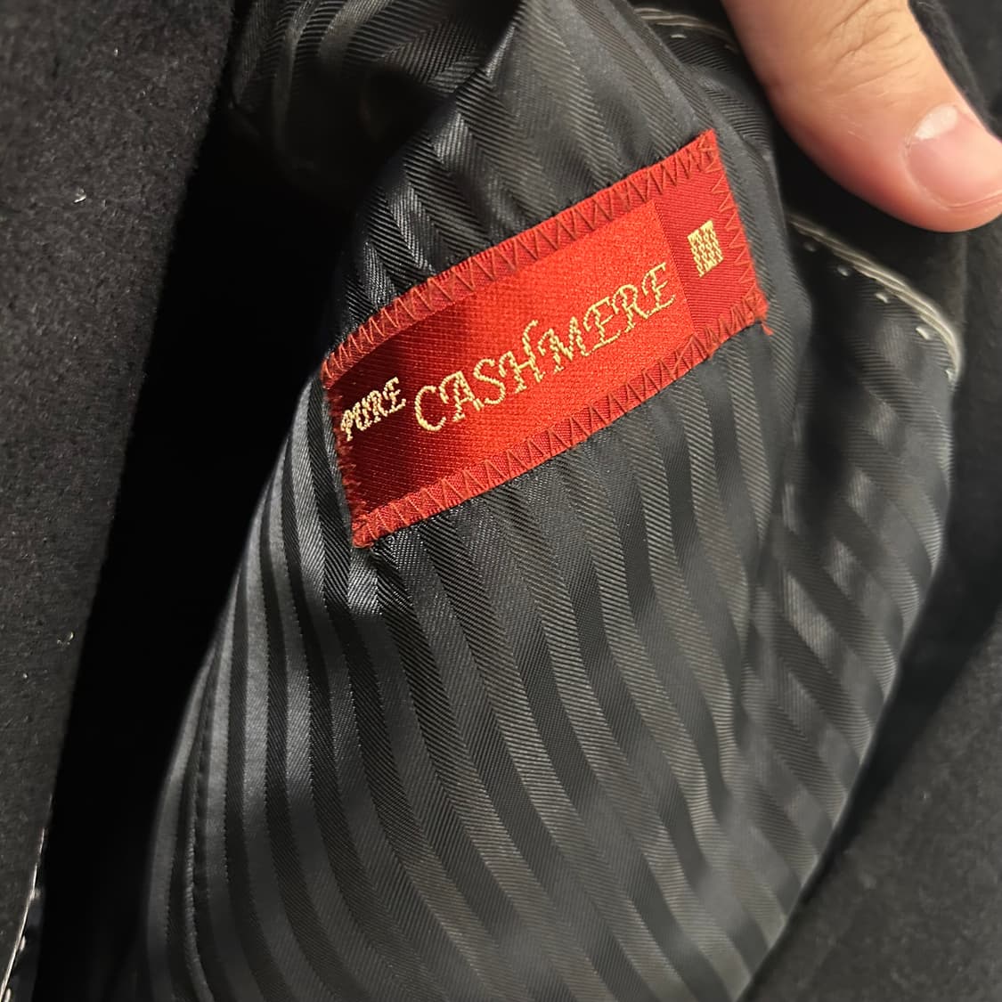 마에스트로 퓨어 케시미어 히든버튼 코트 상품이미지3