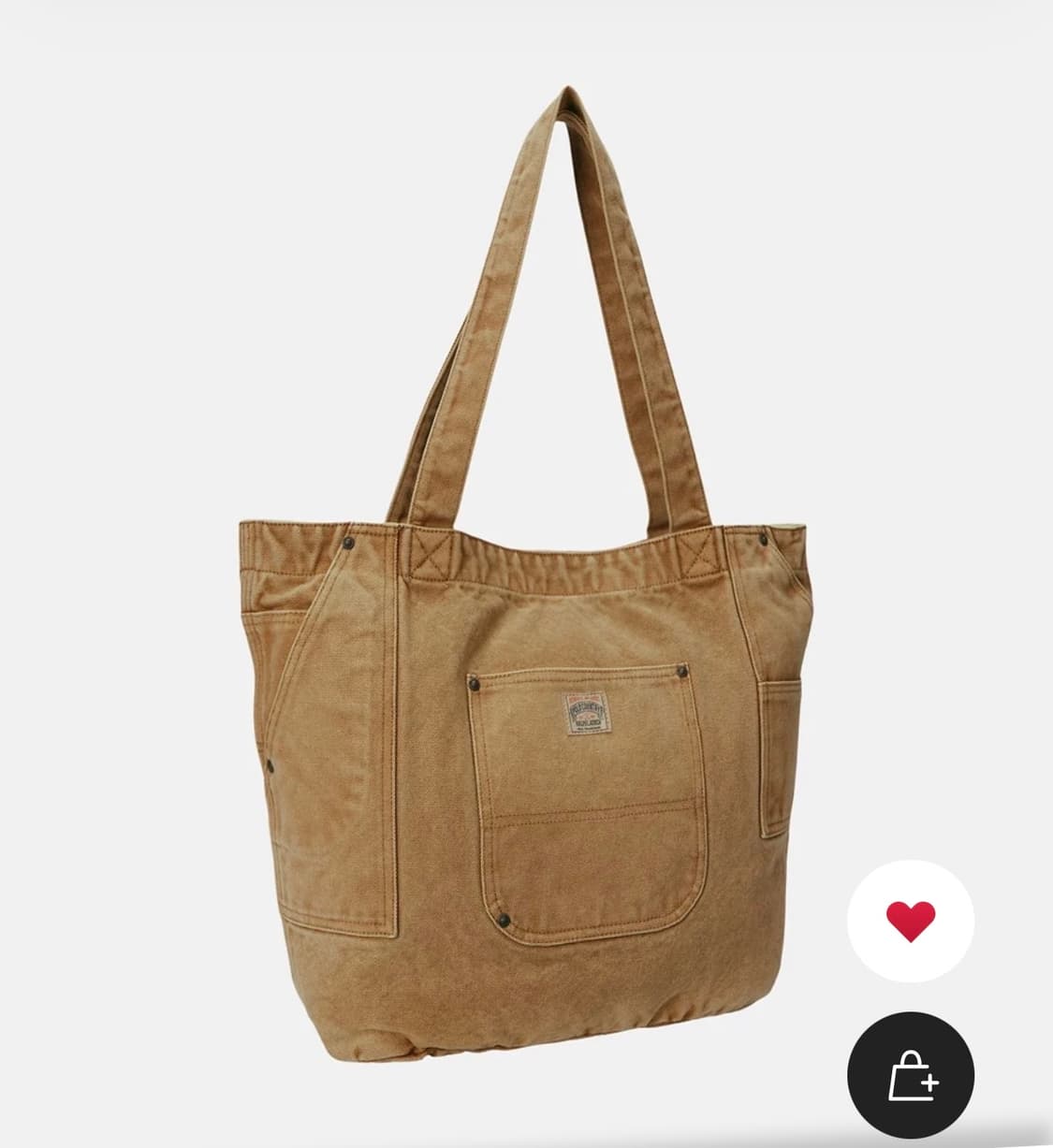 폴로 랄프로렌 컨트리 캔버스 토트백 카키 상품이미지1