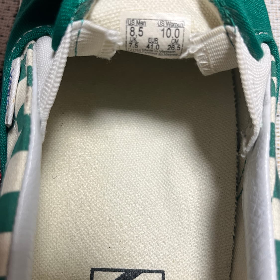 [265] Vans 반스 TM 사이드월 체커보드 슬립온 그린 상품이미지7