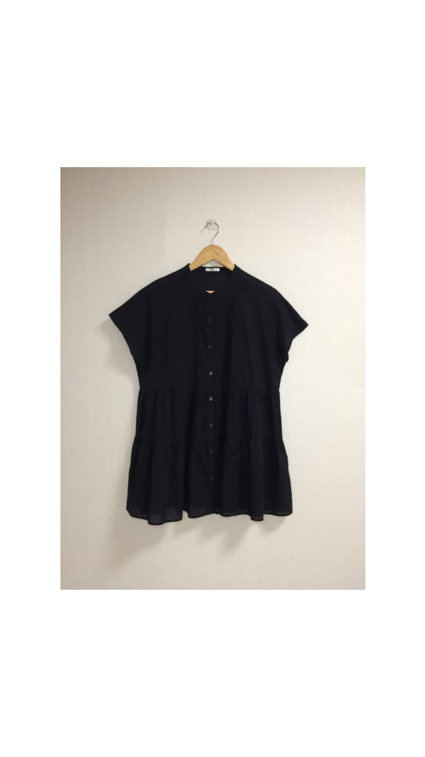 빈티지 블랙 캉캉 튜닉 원피스 상품이미지1