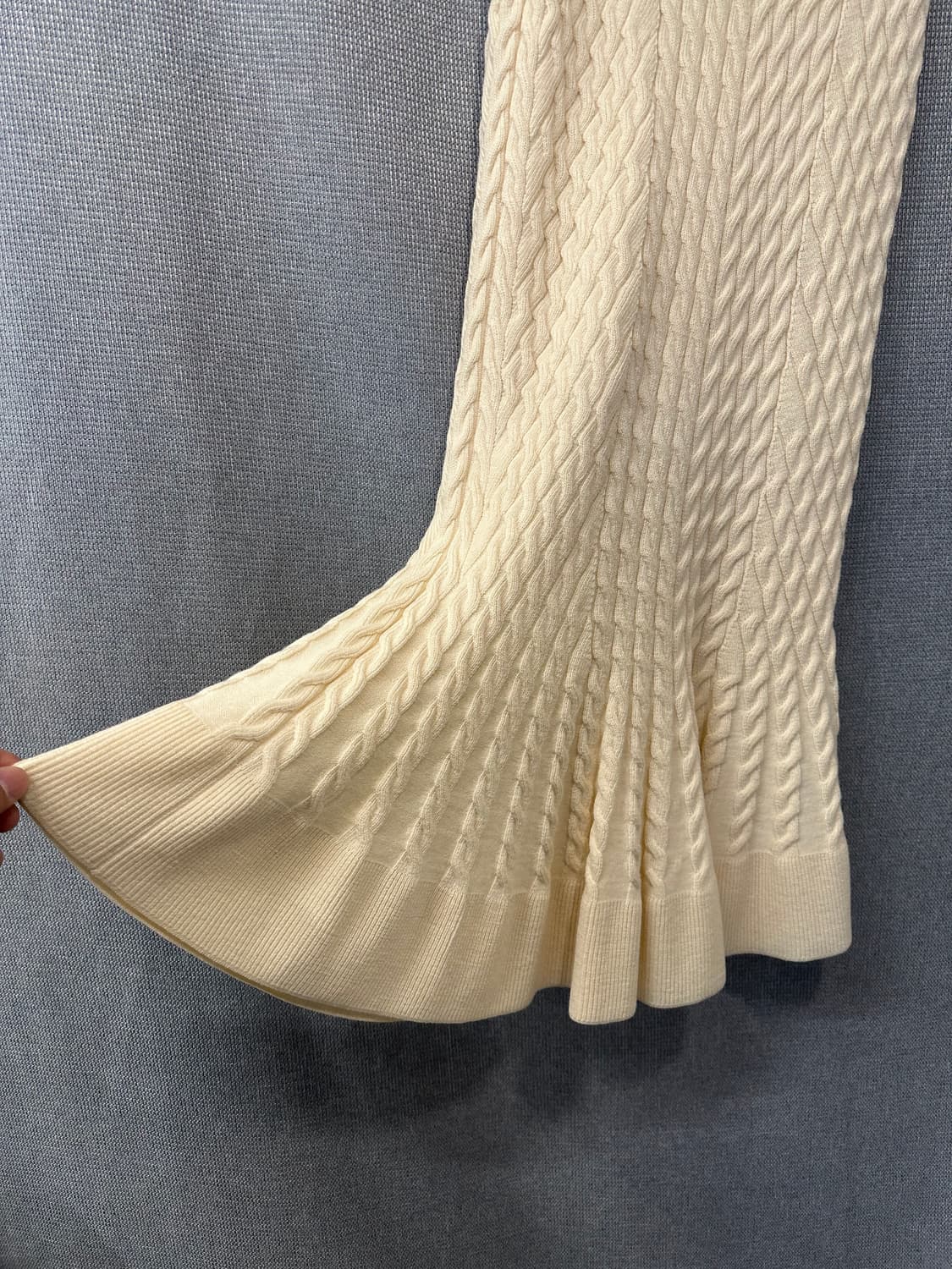 알렉산더멕퀸 Alexander McQUEEN 케이블 니트 머메이드 스커트 상품이미지3