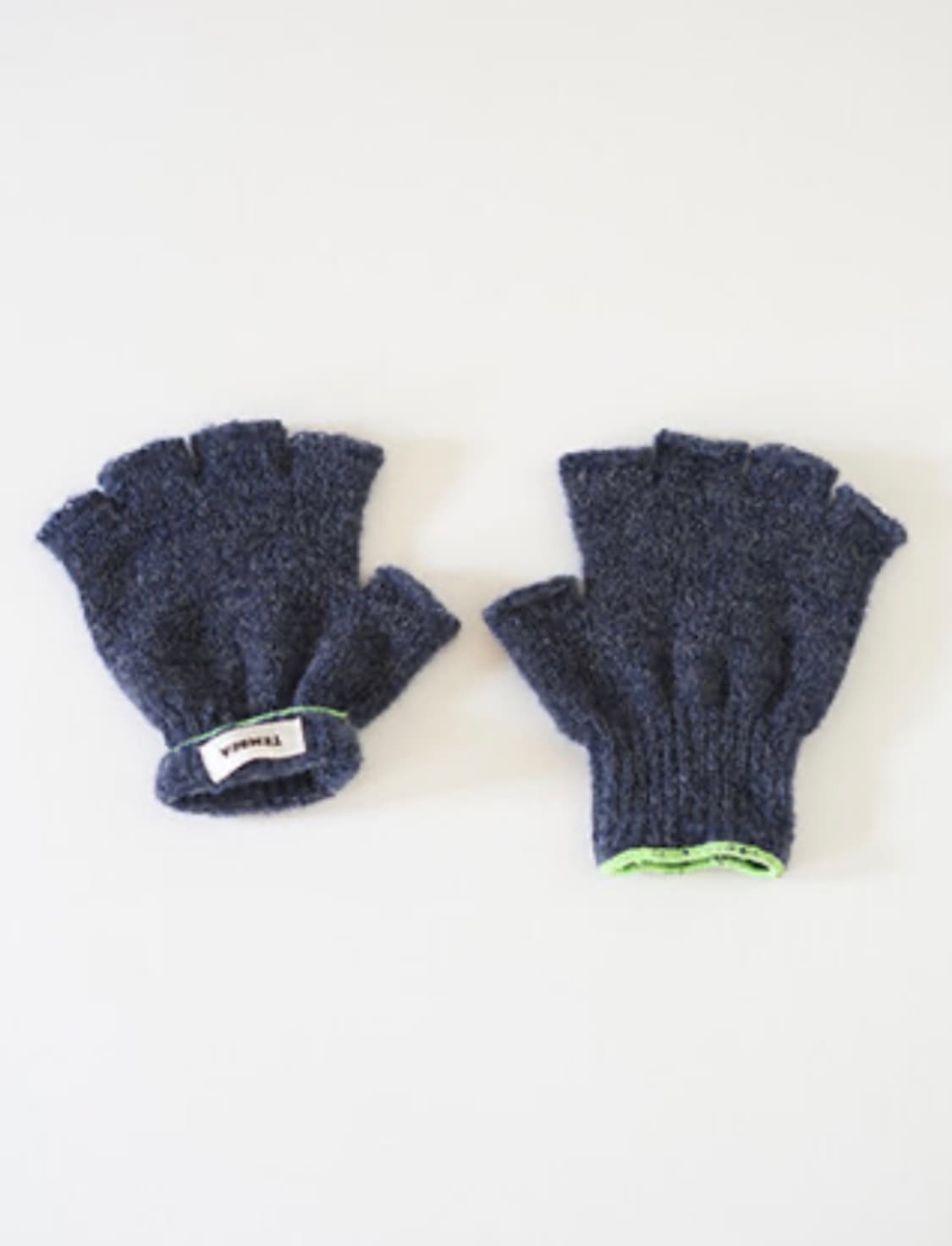 템베아 핑거리스 울 장갑 네이비 새상품 상품이미지1