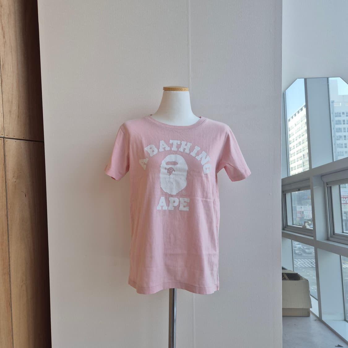 베이프 핑크 반팔 상품이미지1