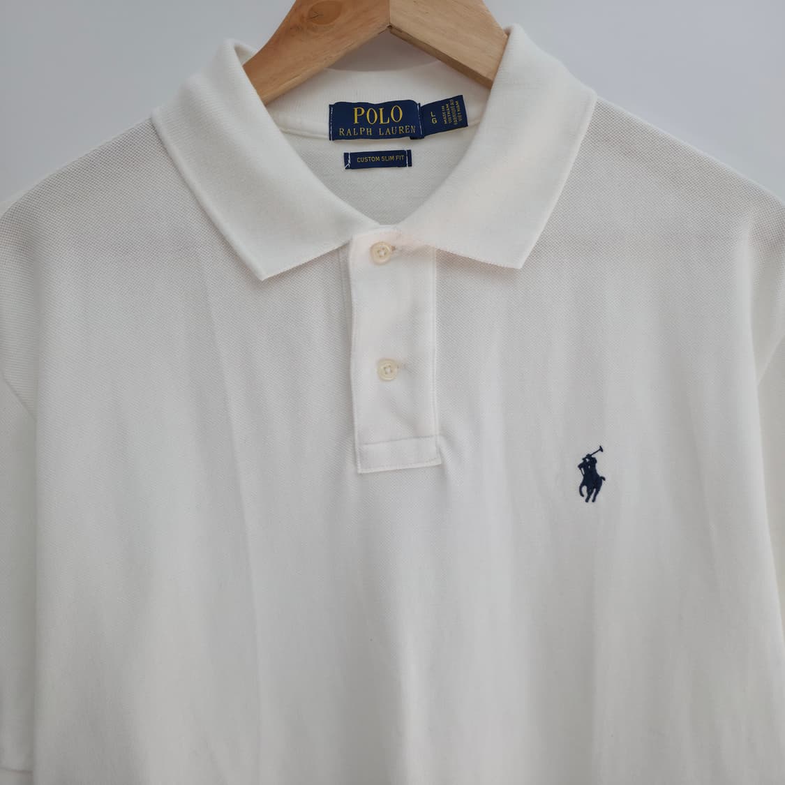 [L] 폴로 랄프로렌 화이트 카라티 상품이미지2