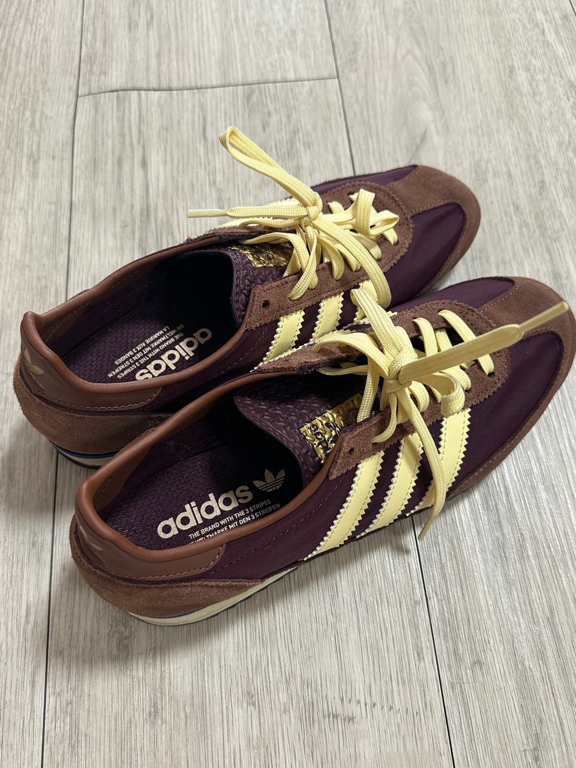 아디다스 SL 72 OG 마룬 올모스트 옐로우 250 상품이미지3