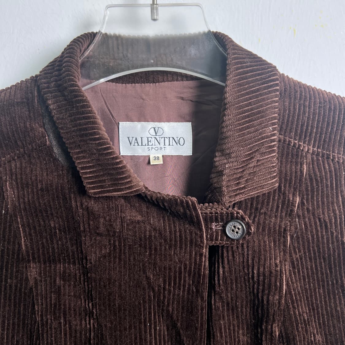 발렌티노 브라운 코듀로이 싱글 블레이저 38 상품이미지8