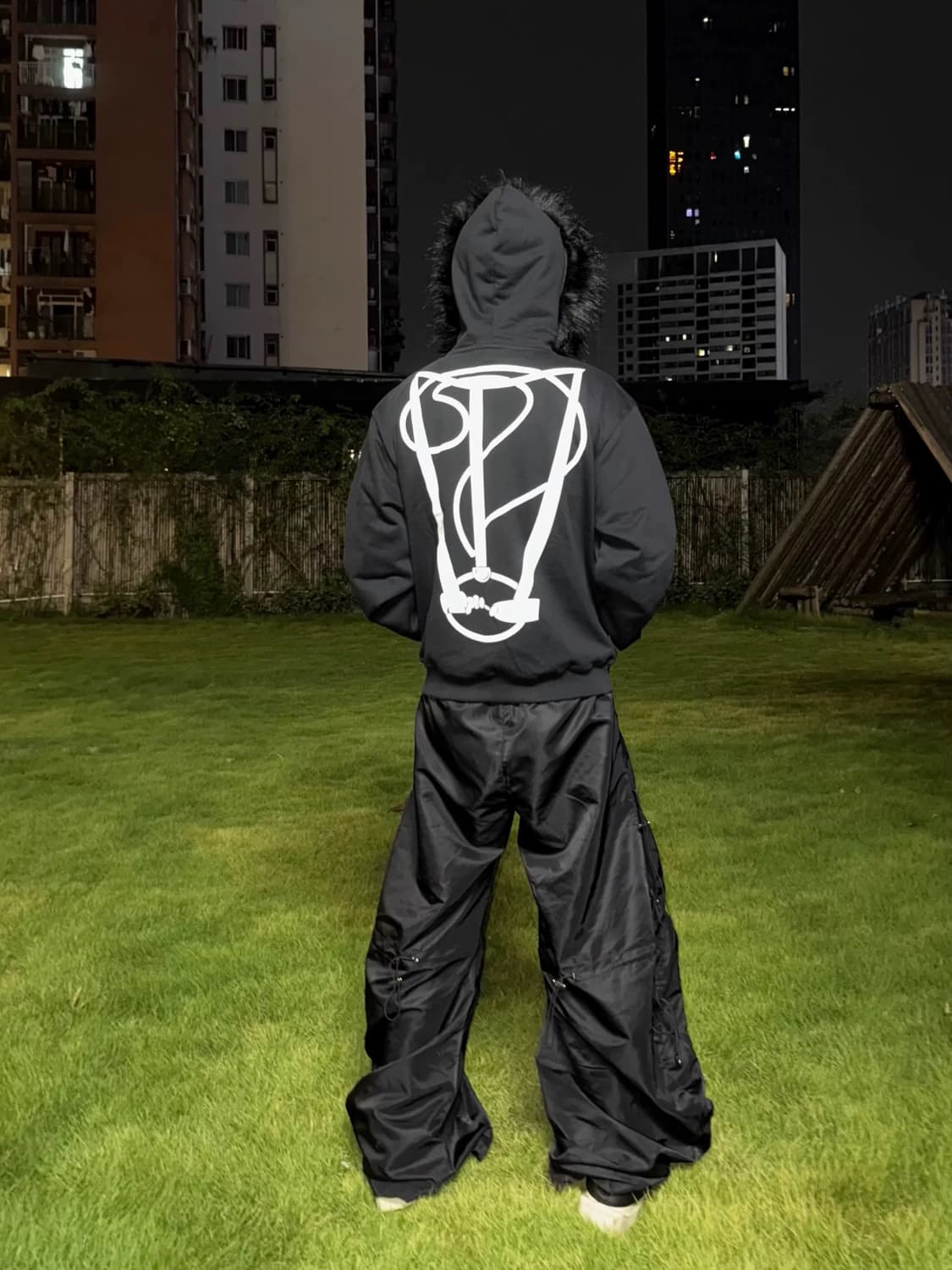 Gothic Tack Fur Zip Hoodie 상품이미지3