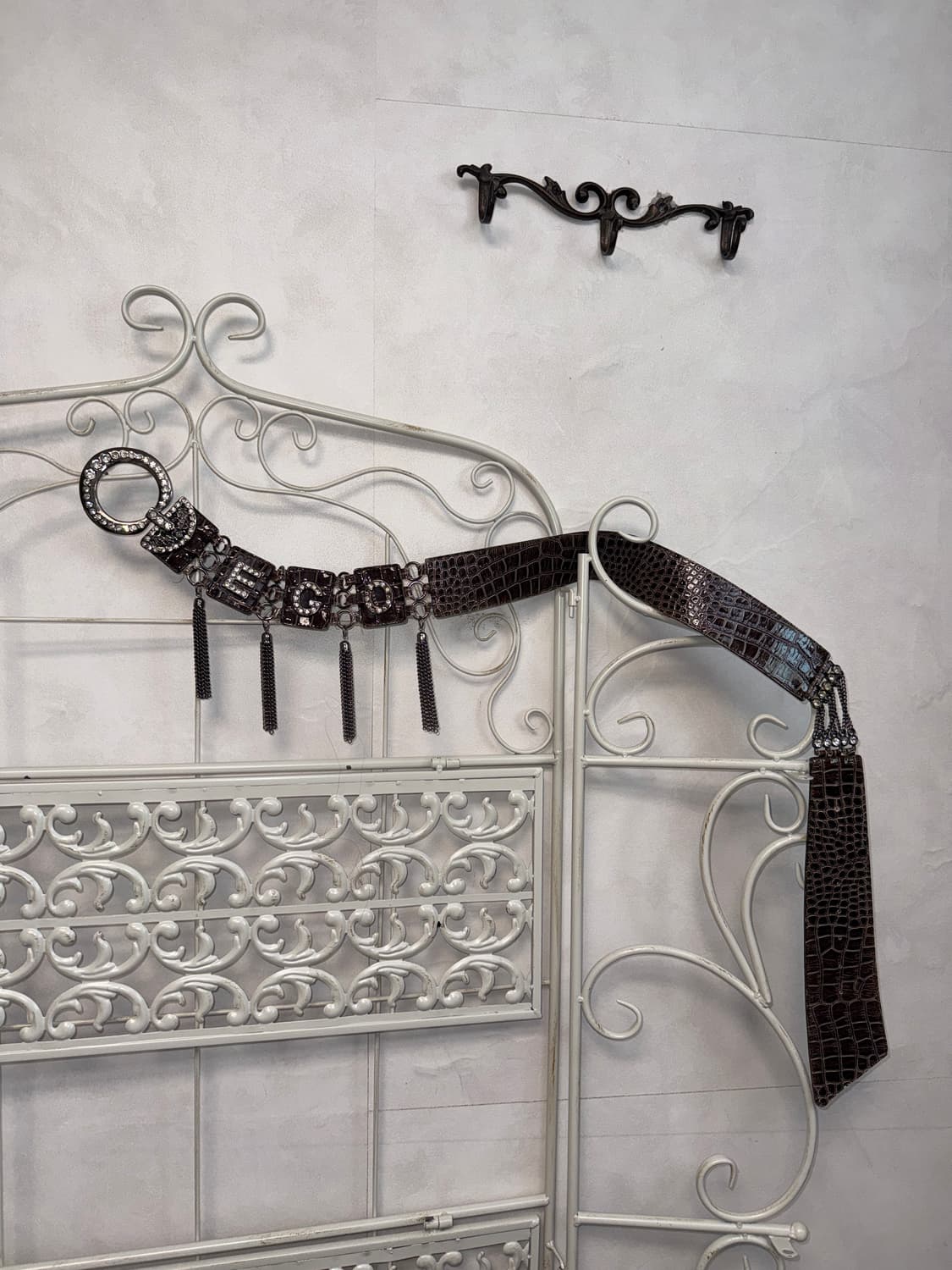 Egoist brown cubic tassel buckle belt 상품이미지1