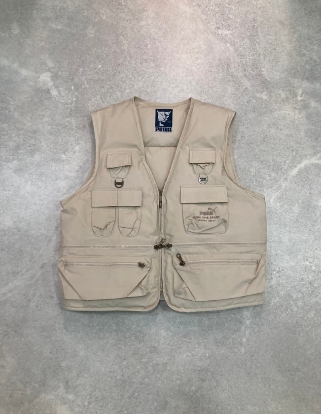 90s PUMA 패딩 캠핑/낚시/등산 조끼, 고프코어 상품이미지1
