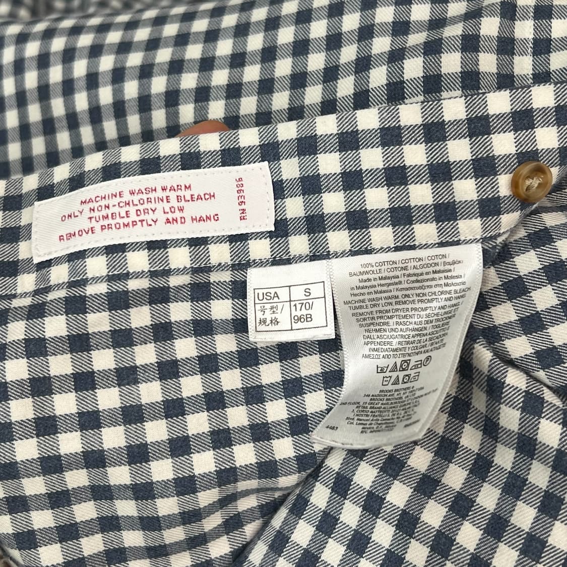 브룩스브라더스 체크 셔츠 r1587 상품이미지6