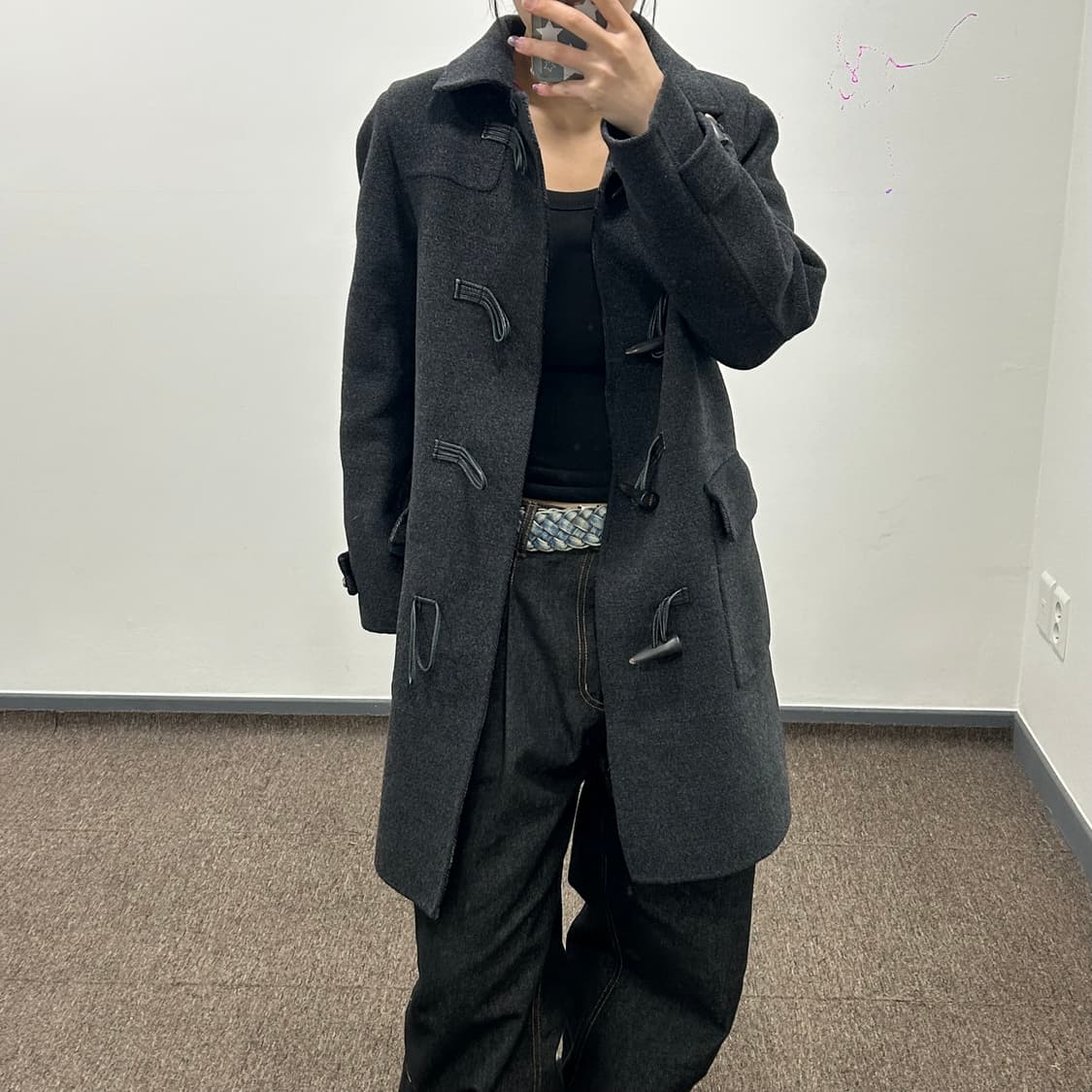 Guess 게스 차콜 떡볶이 코트 상품이미지2