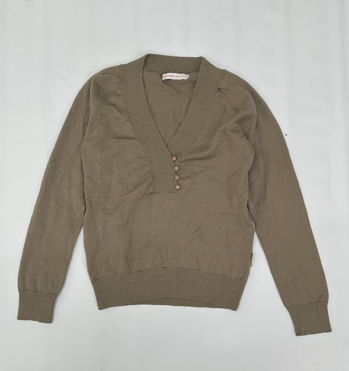 🤎도트 괴짜 모리걸 코디세트🤎 브이넥 니트 도트원피스 레이어드 스커트 상품이미지3