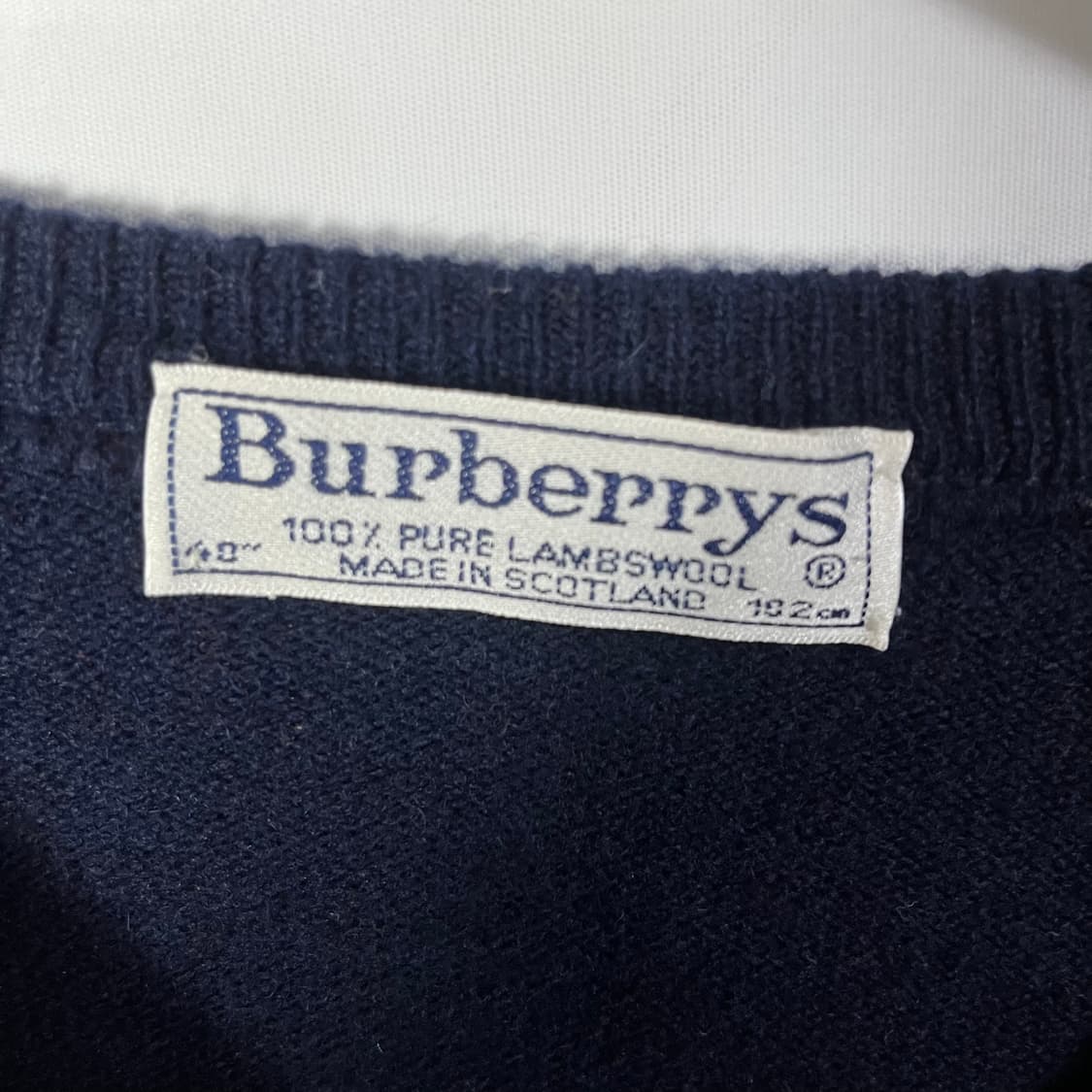 [Burberry] 90's 버버리 재팬 아가일 울 니트 상품이미지5