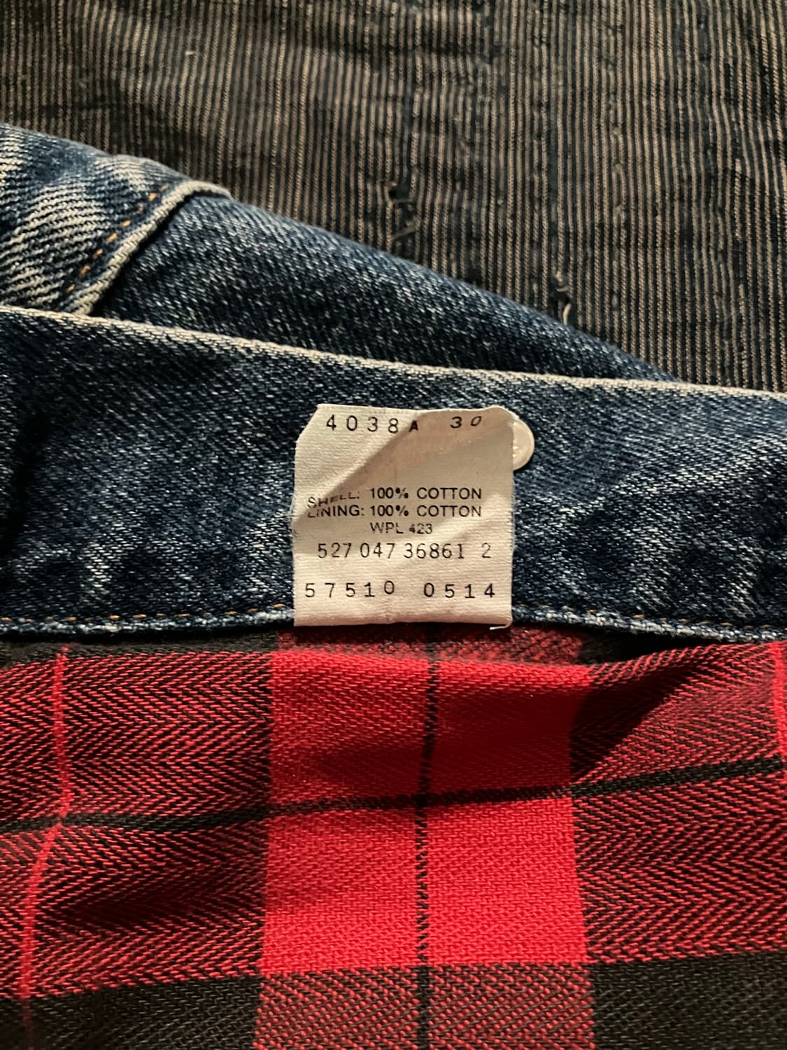 🇺🇸 80s USA 빈티지 리바이스 3세대 57510 데님 자켓 상품이미지8