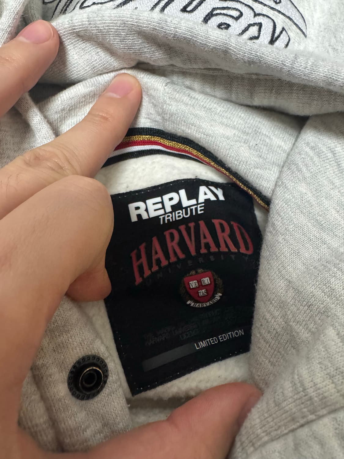 Replay x harvard 후드티 상품이미지2