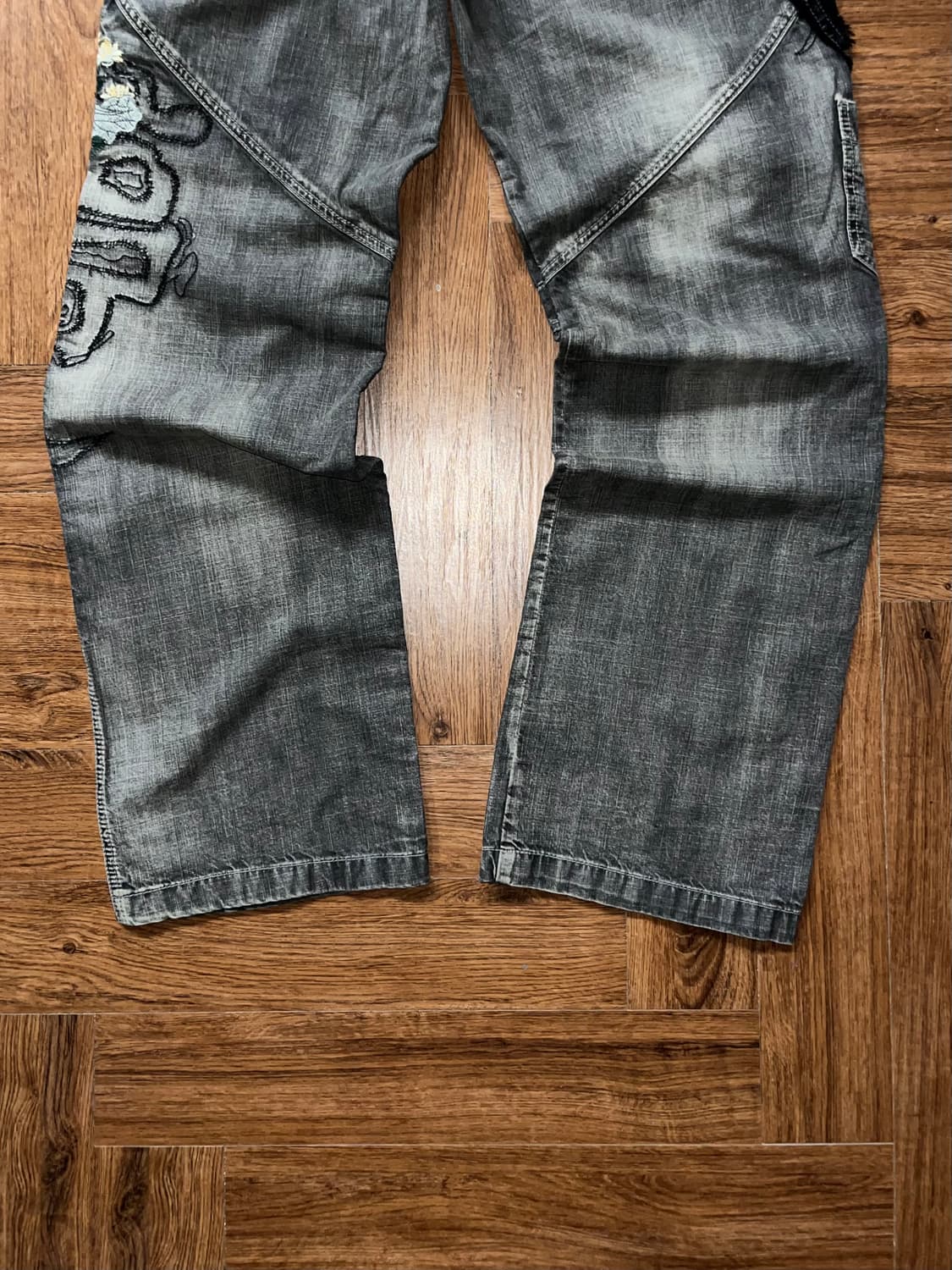 빈티지 자수 그런지 워시드 팬츠 상품이미지7