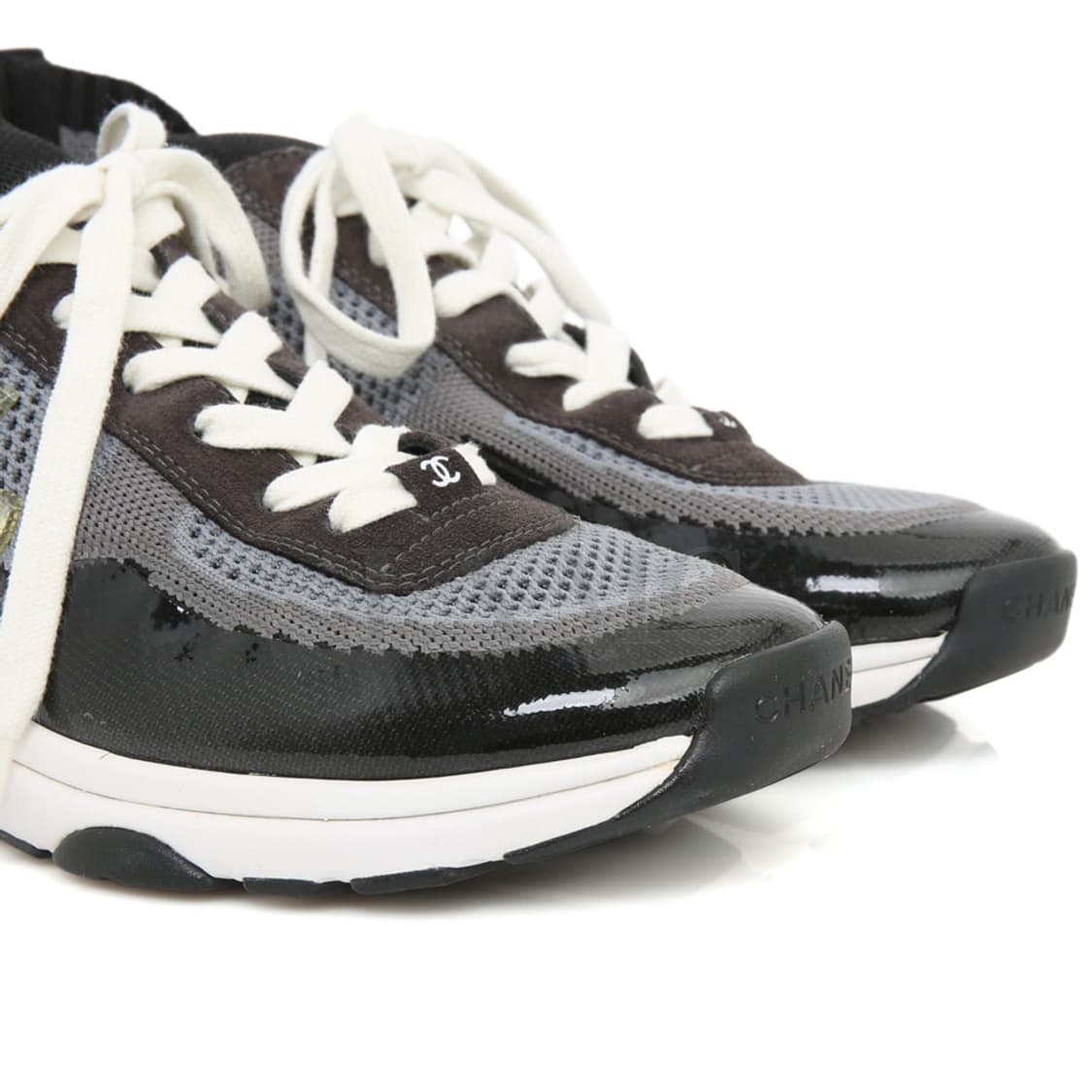 샤넬 믹스드파이버 CC 로고 트레이너 스니커즈 삭스 G36259 상품이미지6