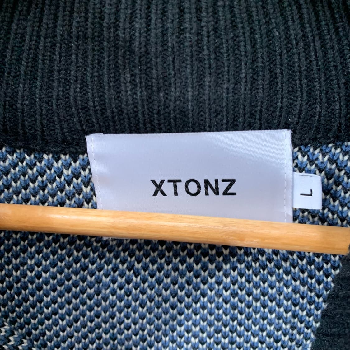 엑스톤즈 투웨이 니트집업 상품이미지3