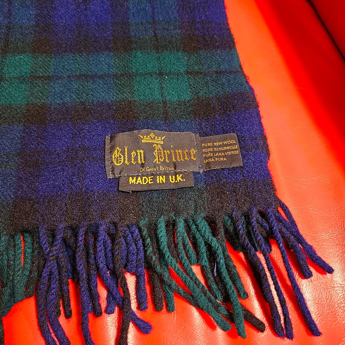 GlenPrince Rana Woll 100%  타탄 체크 머플러  상품이미지3