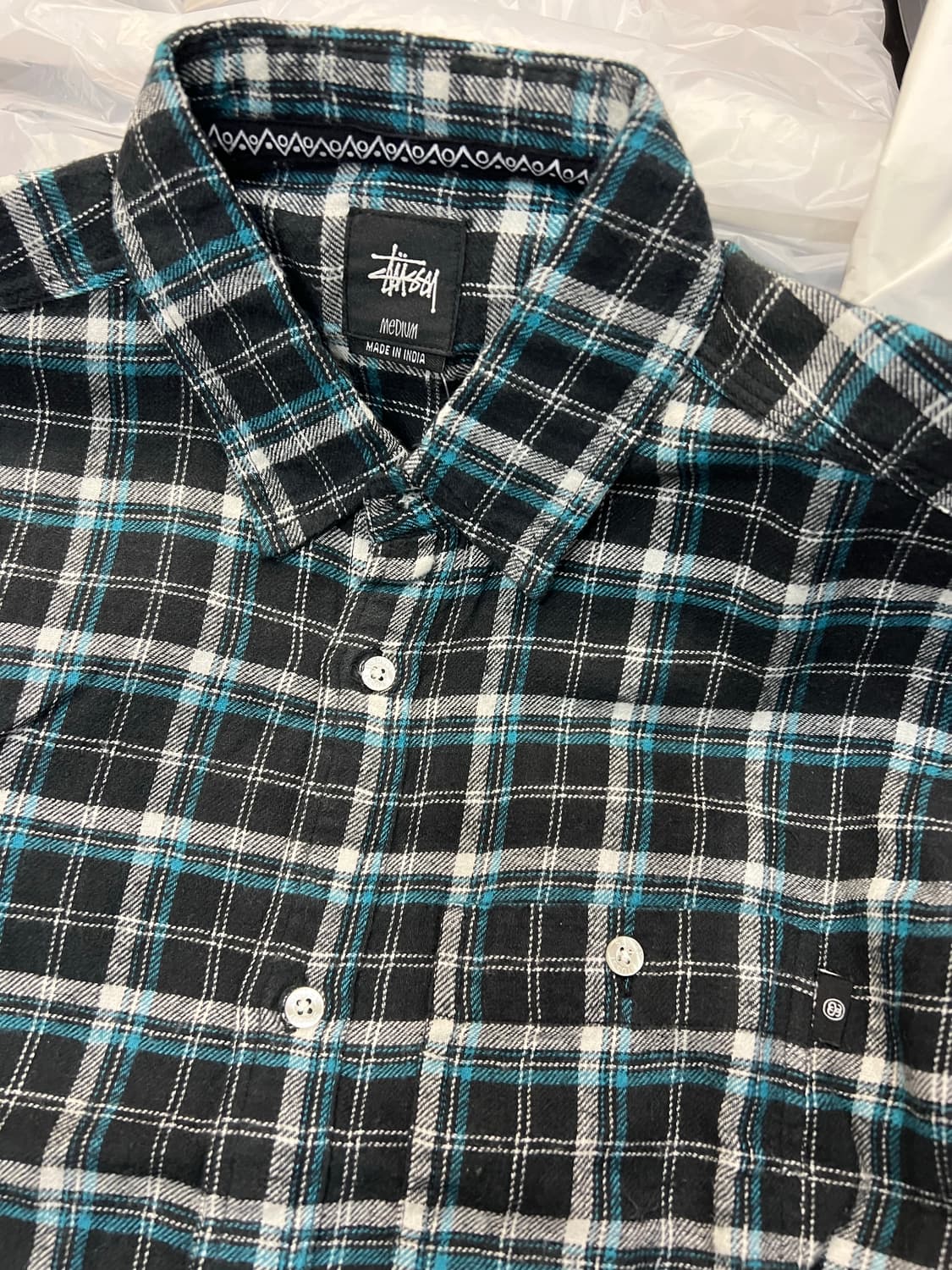 스투시 아카이브로고 체크셔츠 상품이미지2