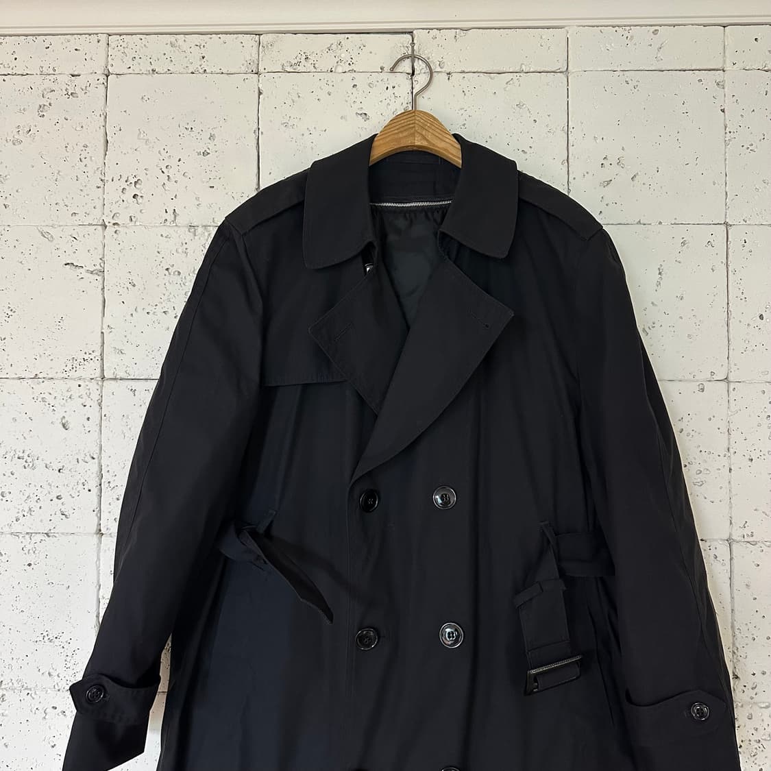 2XL 미군 밀리터리 트렌치코트 네이비 새상품급 상품이미지2