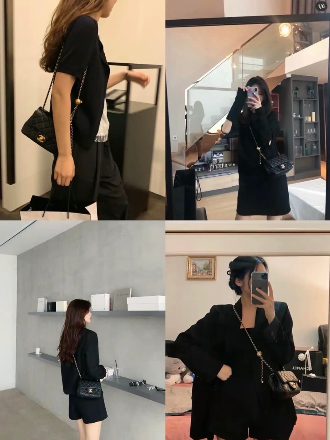  샤넬뷰티 램스킨 쁘띠삭 미니플랩백 골든볼크로스백 상품이미지10
