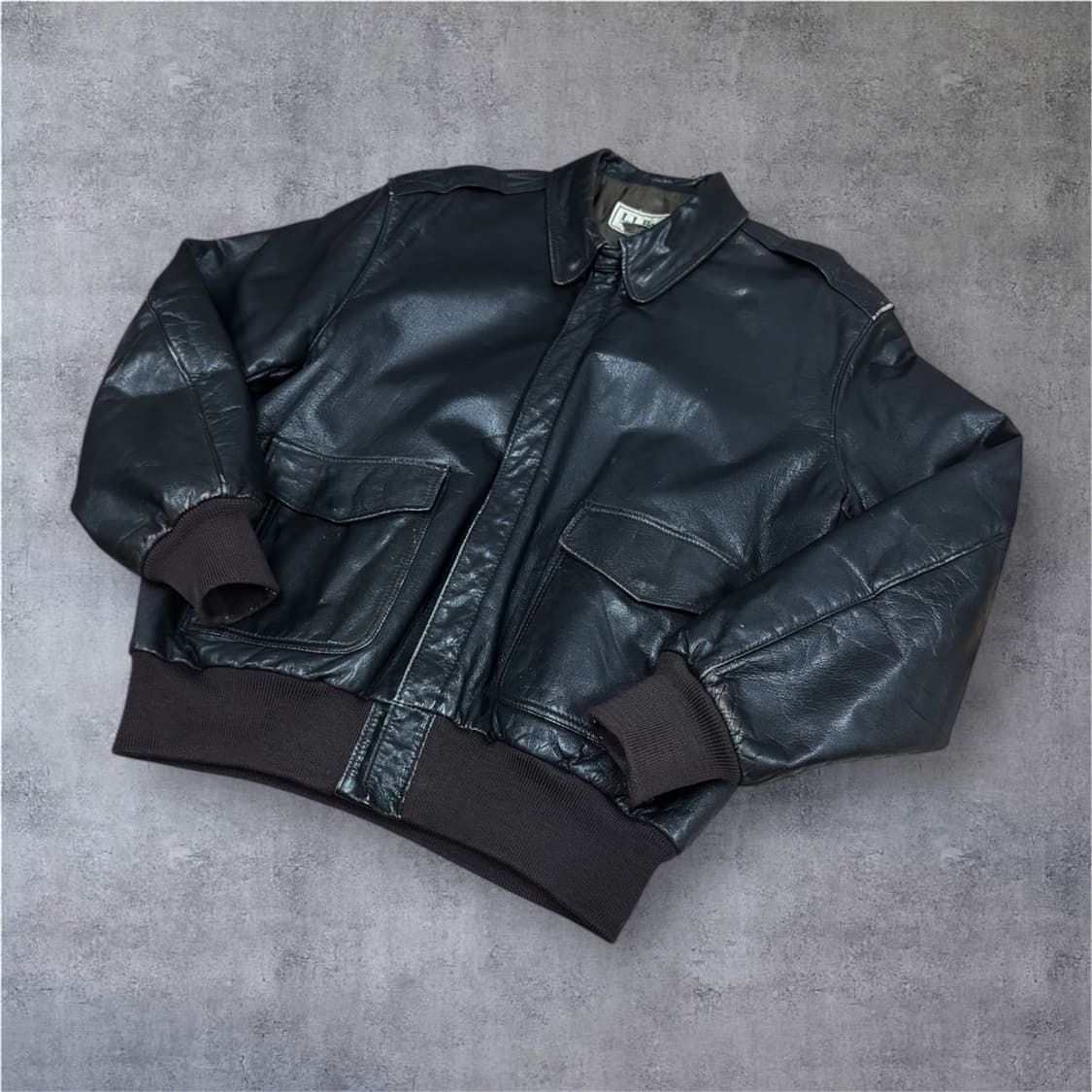 USA made)엘엘빈(llbean) A-2 레더자켓 44 상품이미지2