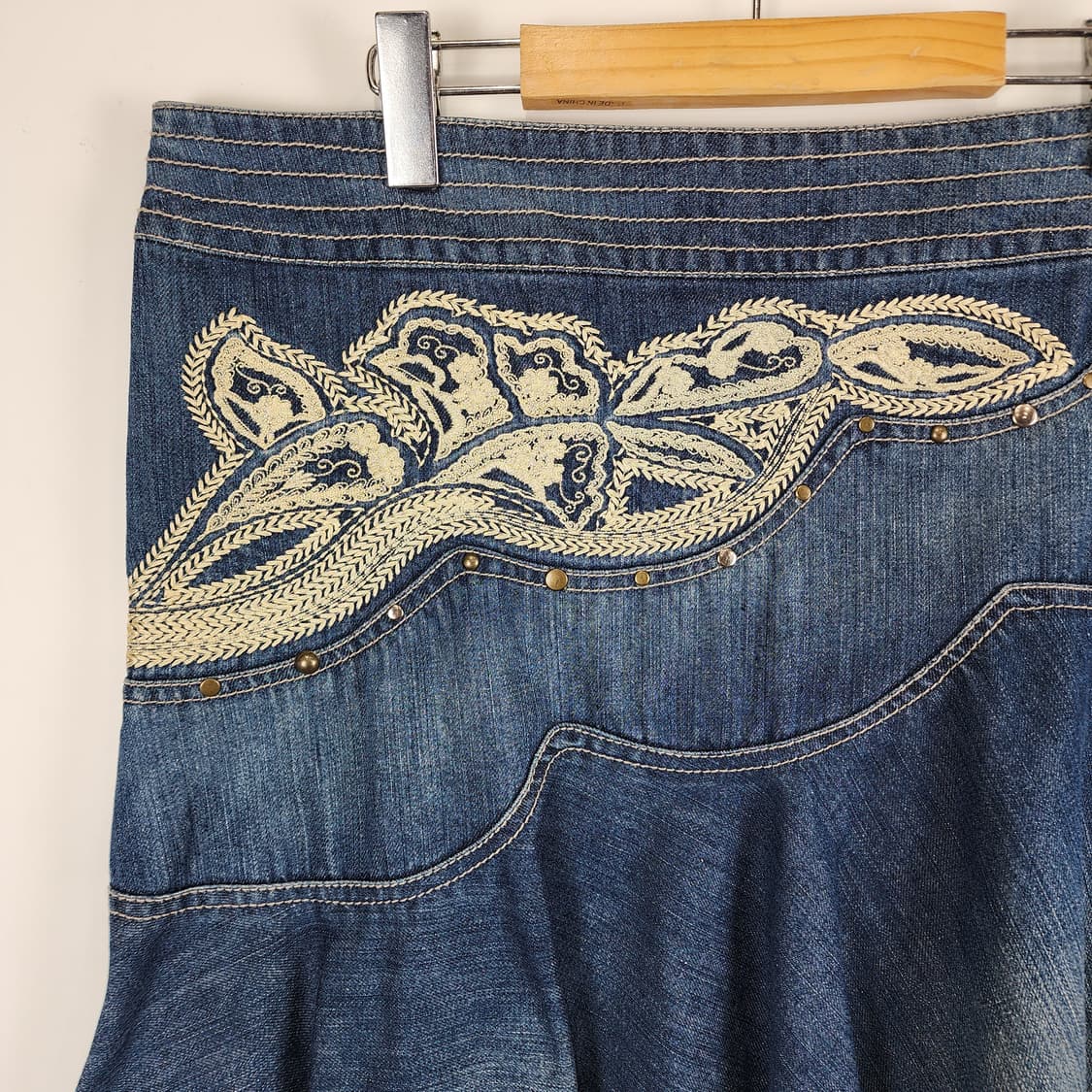 웨스턴 데님 스커트 상품이미지2