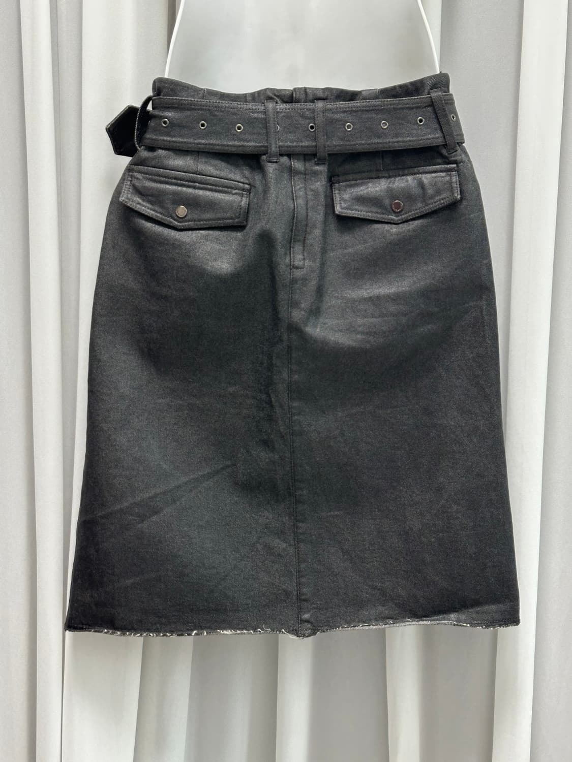 버버리 블루라벨 데님 핀턱 플리츠 스커트 상품이미지2