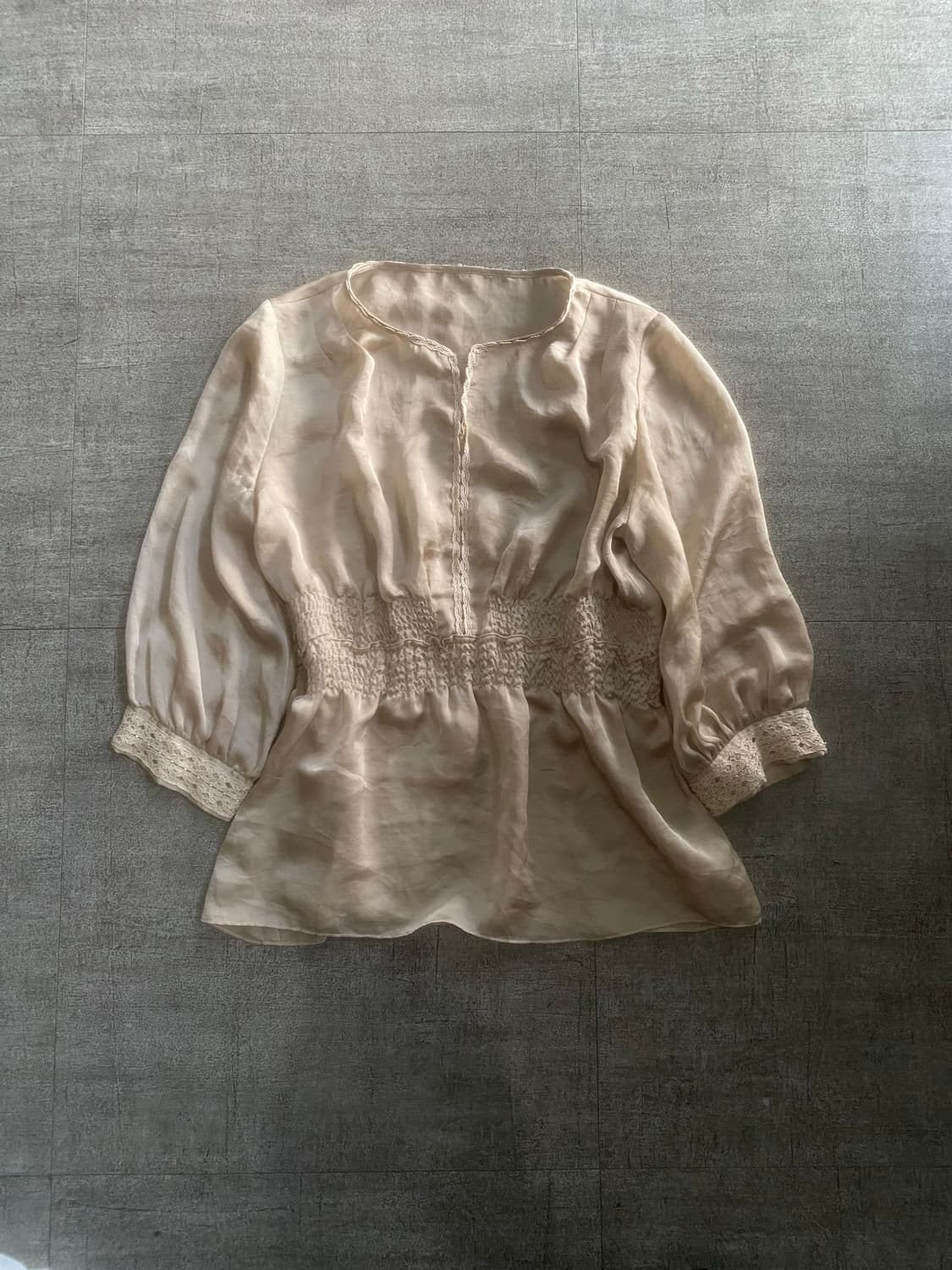 일본빈티지 Loiseplanet 달천깔페어리 프린세스 곱창블라우스 상품이미지1