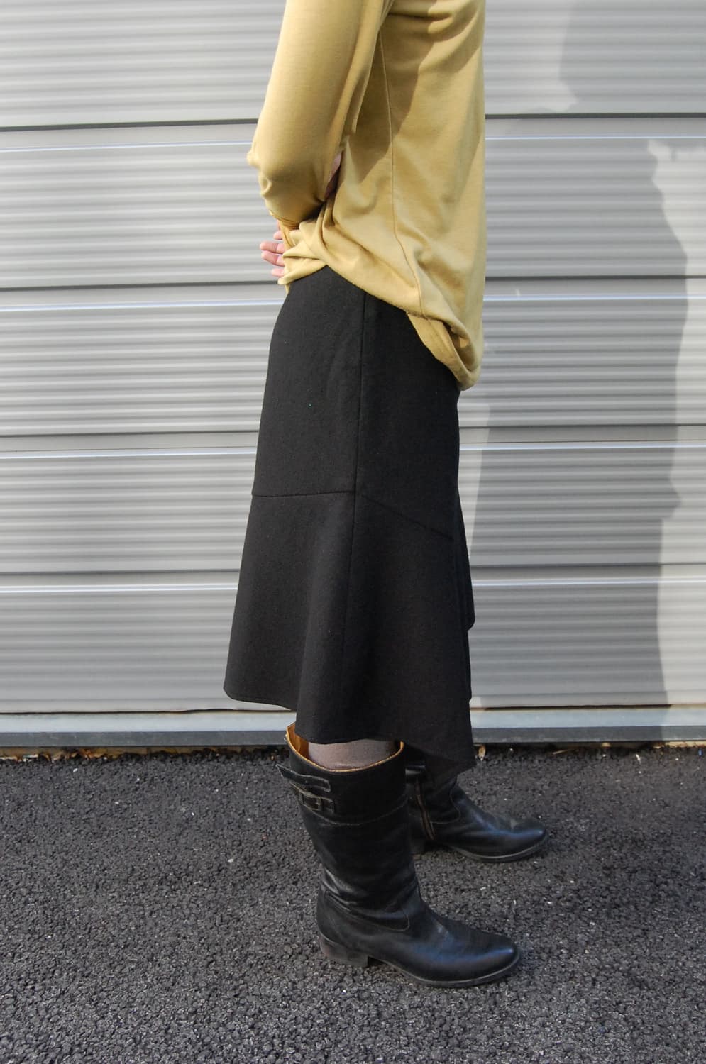 Coup de chance  unbalance wool skirt 상품이미지5