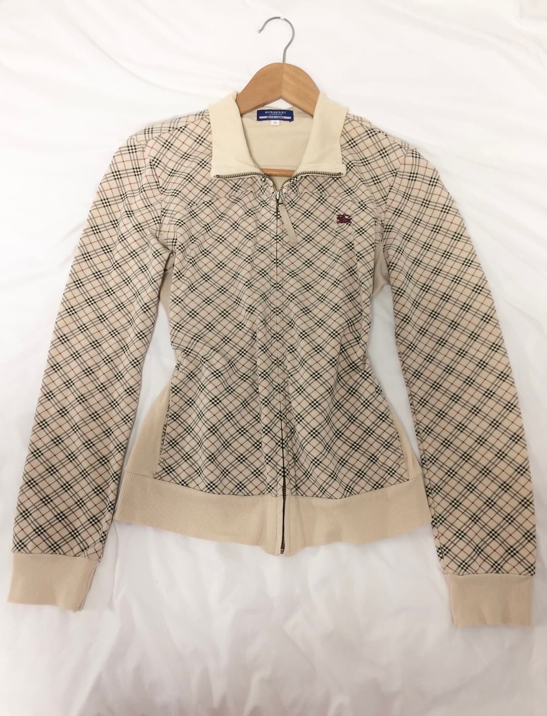 Burberry 버버리 블루라벨 기마로고 노바체크 코튼 집업 🪽 상품이미지2