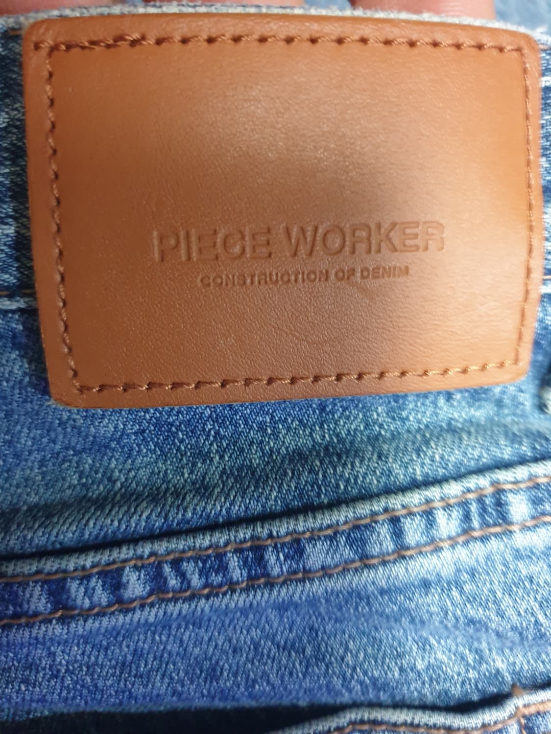 피스워커 NEW STAN 핏 워싱 스판 데님진 미디엄블루 (29) 상품이미지6