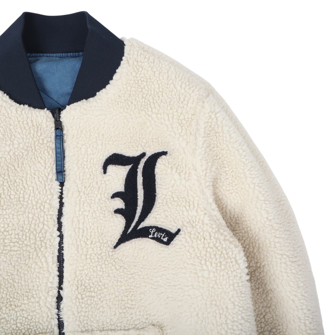 리바이스 리버시블 데님 플리스 봄버 자켓 상품이미지4