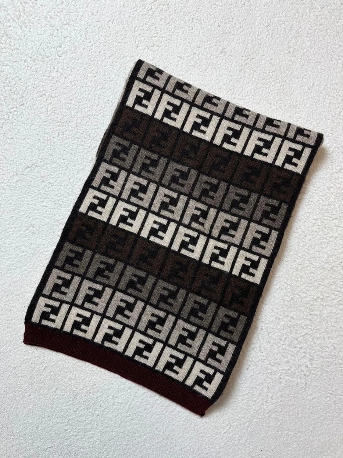 펜디 FENDI Italy 오리지널 울 숄 목도리 A1781 상품이미지3