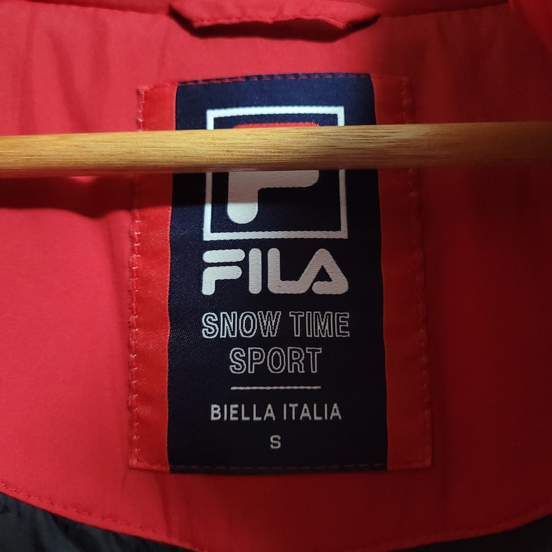 (S) FILA 휠라 레드 패딩 점퍼 스키 점퍼 올드스쿨 상품이미지3