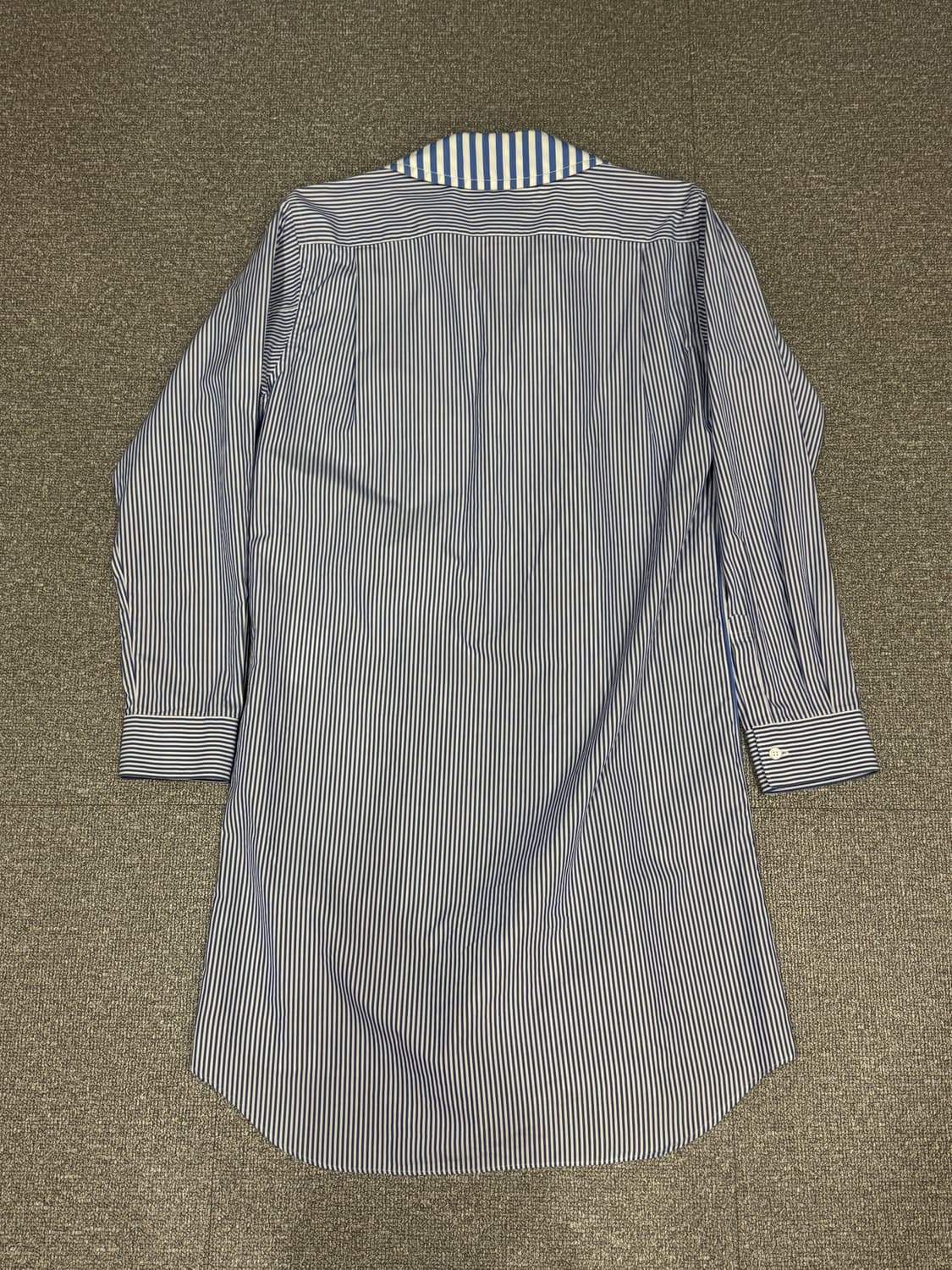 꼼데가르송 셔츠 롱 스트라이프 코튼 셔츠 코트 M 상품이미지5