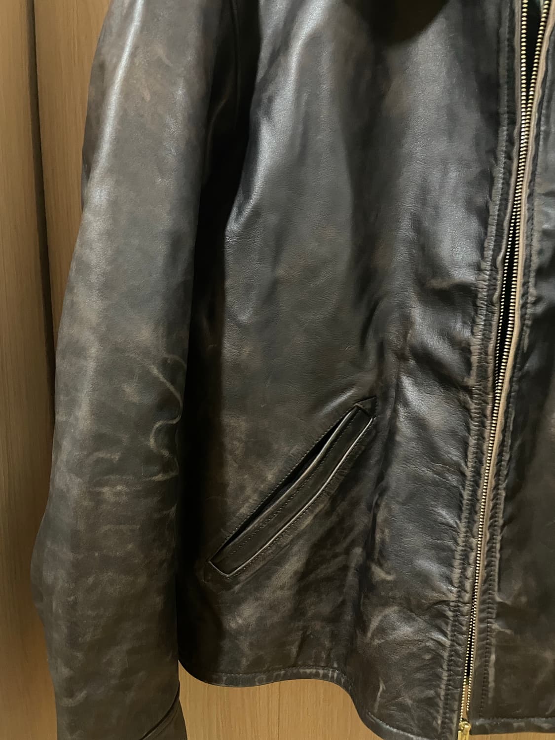 rrl 뉴스보이 레더자켓 xl 상품이미지3
