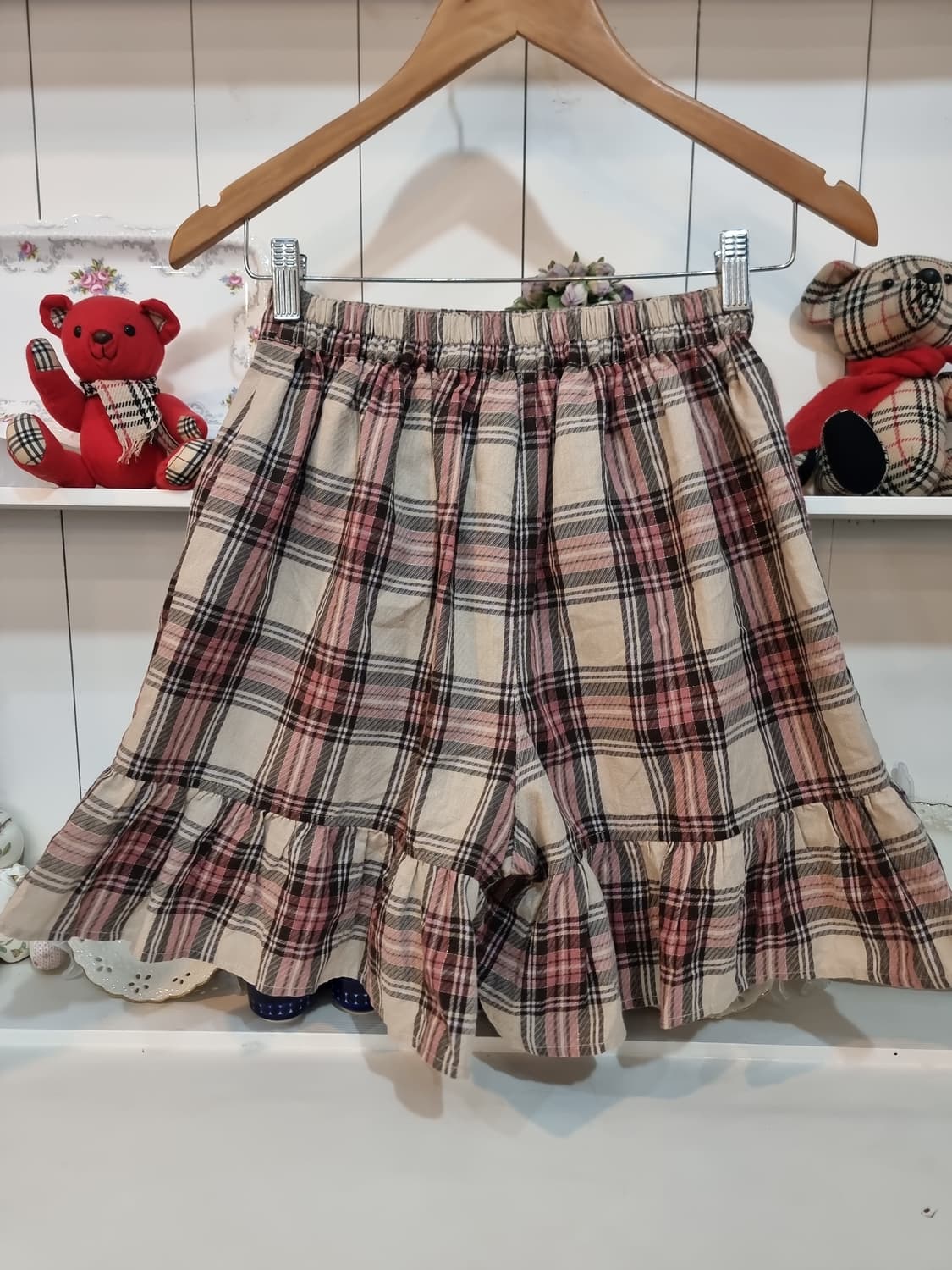 체크 프릴 스커트 상품이미지5